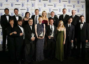 Winners and presenters at the BAFTA/LA Britannia Awards winners in 2008.