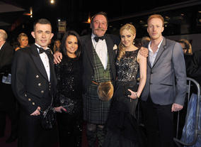 Cast of The Angels' Share (from left) Paul Brannigan, Jasmin Riggins, Charles MacLean, Siobhan Reilly and William Ruane.