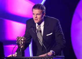 BBC Sport's Jake Humphrey announces the Independent Production Company of the Year winner. 