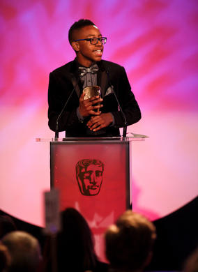 The young actor collects the Performer BAFTA for his role in CBBC's 4 O'Clock Club.