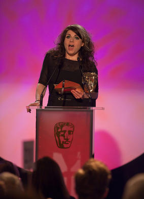 Multi award-winning broadcaster, TV critic and Times columnist Caitlin Moran announces the winner in the Factual category.