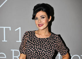 Kym Marsh who plays feisty Michelle Connor, poses for the camera. Pic: Steve Butler