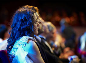 Marion Cotillard waits in expectation as the Leading Actress category is announced. The French Actress came away with a BAFTA for a stunning performance as Edith Piaf in La Vie en Rose (pic: BAFTA / Camera Press).