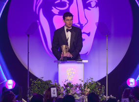 George Ormond, producer of Great Expectations accepts the Photography & Lighting: Fiction Award on behalf of Florian Hoffmeister. Great Expectations picked up three BAFTAs at the 2012 TV Craft Awards.