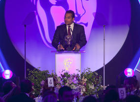 Krishnan Guru-Murthy presents the BAFTA for Director: Factual sponsored by ProductionBase.