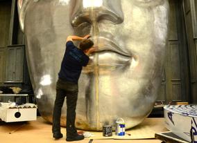 Constructing the set for the EE British Academy Film Awards in 2013