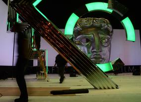 Constructing the set for the EE British Academy Film Awards in 2013