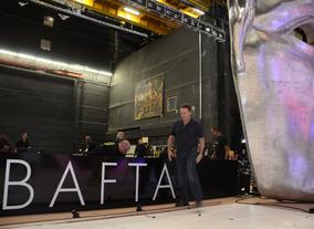 Preparing the set for the EE British Academy Film Awards in 2013