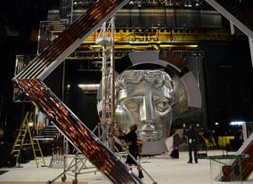 Preparing the set for the EE British Academy Film Awards in 2013
