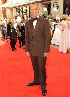 Norton arrives at Grosvenor House ahead of hosting the show. (Pic: BAFTA/Richard Kendal)