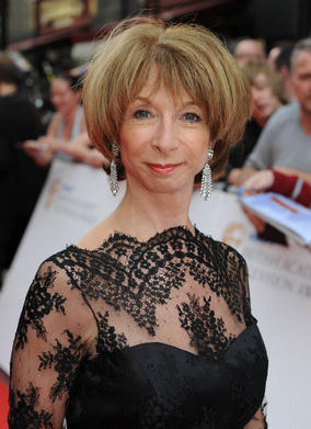 Coronation Street star Helen Worth arrives on the red carpet outside the London Palladium (BAFTA/Richard Kendal).