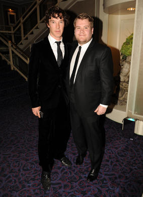 The nominated Sherlock actor and the Gavin & Stacey star, who'll present the Special Award to Peter Bennett-Jones. (Pic: BAFTA/Richard Kendal)