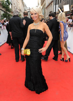 Katie Piper, subject of Single Documentary nominee Katie: My Beautiful Face, arrives at the London Palladium (BAFTA/Richard Kendal).