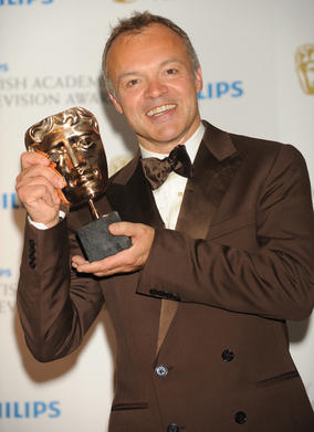 The host also goes home a winner; Norton took the Entertainment Performance BAFTA for hosting The Graham Norton Show. (Pic: BAFTA/Richard Kendal)