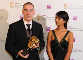 Blue Peter Presenter Konnie Huq presented the Gameplay Award to Robert Bowling for Call of Duty 4: Modern Warfare (BAFTA / James Kennedy). 