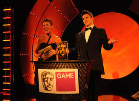 Hollyoaks and Holby City star Jeremy Edwards and CEO Lisa Morgan of The GAME Group presented the GAME Award of 2008 Award, the only award voted by public, for Call of Duty 4: Modern Warfare from  (BAFTA / James Kennedy). 