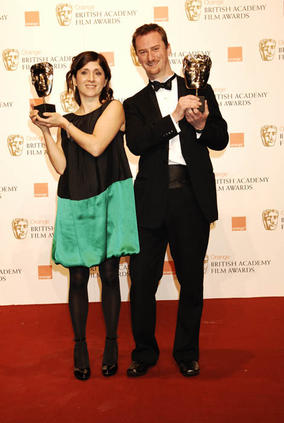 Esther May Campbell and Stewart le Maréchal, Short Film winners at the Orange British Academy Film Awards in 2009 for September.