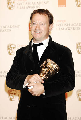 Simon Beaufoy (Slumdog Millionaire) Adapted Screenplay winner at the Orange British Academy Film Awards in 2009