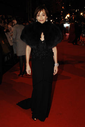Kristin Scott Thomas is up for Best Supporting Actress as John Lennon's protective Aunt in Nowhere Boy. She wears a black Louis Vuitton dress (BAFTA/Richard Kendal).