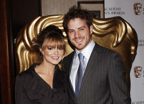 Eastenders' Kara Tointon and Robert Kazinsky at the awards ceremony. Kara later gave the Presenter award to Smile's Barney Harwood