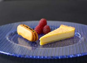 Egg Custard Tart With Rasberries
