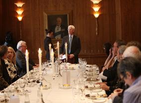 Academy Chairman Tim Corrie welcomes guests to the lunch and thanks Hackett for hosting the event.