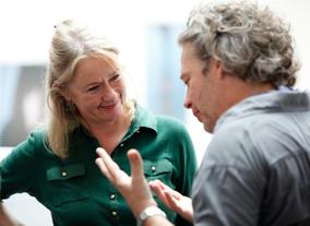 Dexter Fletcher with casting director Karen Lindsay Stewart