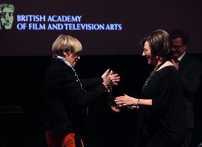 Victoria Wood presents Delia with the BAFTA Special Award