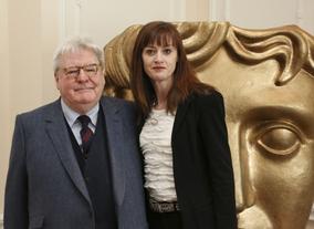 BAFTA CEO Amanda Berry with Alan Parker.
