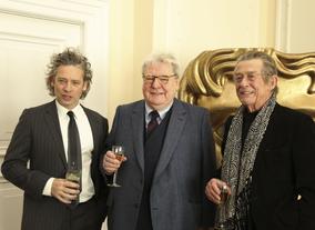Actor/director Dexter Fletcher (left) with Alan Parker and John Hurt.