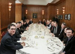 The guests at the Fellow's Lunch in 2013.