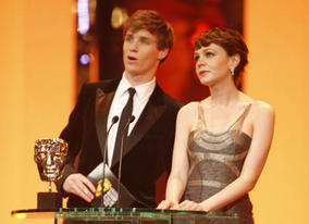 The Editing category was presented by The Other Boleyn Girl actor Eddie Redmayne and actress Carey Mulligan (BAFTA / Marc Hoberman).