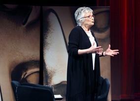 Julie Walter's welcomes her old friend and colleague Lewis Gilbert to the stage