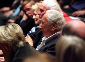 Michael Winner pays tribute to Lewis Gilbert from the audience