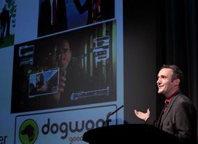 Andy Whittaker, founder of Dogwoof. Greening the screen. (Photography: J.Simmonds)