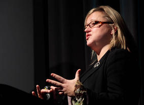 Melanie Dicks, partner of Greenshoot. Greening the Screen. (Photography: J.Simmons) 