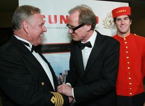 Bill Nighy meets event sponsors Cunard