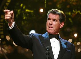 Presenter Pierce Brosnan