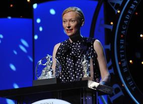 Tilda Swinton, recipient of the Britannia Award for British Artist of the Year