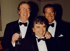 Michael Caine, Dudley Moore and Roger Moore