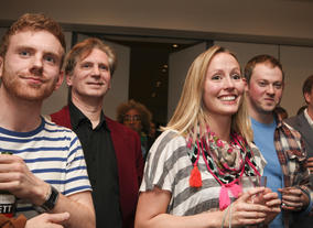 Laura Deeley is announced as the Pitch Up winner.