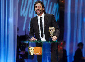 Spanish actor Javier Bardem won the Supporting Actor BAFTA for his role as killer Anton Chigurh in the Coen Brothers' No Country For Old Men (pic: BAFTA / Camera Press).