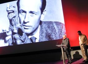 Jim Aupperle and Chris Endicott on stage (BAFTA/Brian J Ritchie).