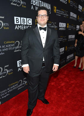 Josh Gad presented the Charlie Chaplin Britannia Award for Excellence in Comedy to Trey Parker and Matt Stone.