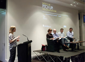 Laura Deeley pitches her idea 'By the Time You Read This'.