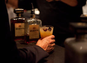 On 9 December 2012, the Silence of the Lambs actor spoke about his work at a special Life In Pictures event. Italian liqueur Disaronno provided the drinks in the bar afterwards.