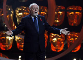 Academy Chairman Lord Attenborough on stage at Happy Birthday BAFTA