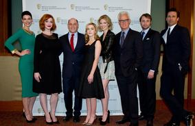 Jessica Pare, Christina Hendricks, Matthew Weiner, Kiernan Shipka, January Jones, John Slattery, Vincent Kartheiser and Jon Hamm