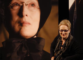 Meryl reflects on her twelfth BAFTA nomination for her role as Sister Aloysius Beauvier in John Patrick Shanley's film Doubt (BAFTA / Marc Hoberman).