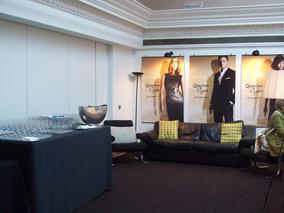 James Bond party setup in the Mezzanine area